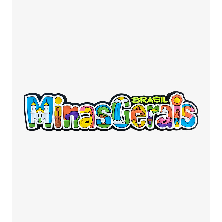 Ímã Minas Gerais MG Letreiro – Ímã de Geladeira