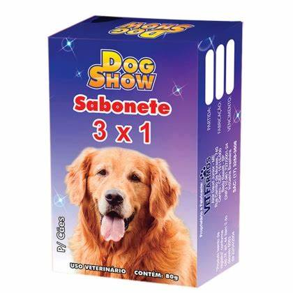 Sabonete Dog Show 3x1 cheiroso para cachorros 80g