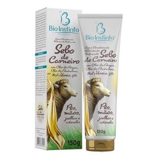 Creme Hidratante Sebo de Carneiro C/ Óleo de Argan (Ureia 3%) - 150g - Bio Instinto em Oferta na Shopee
