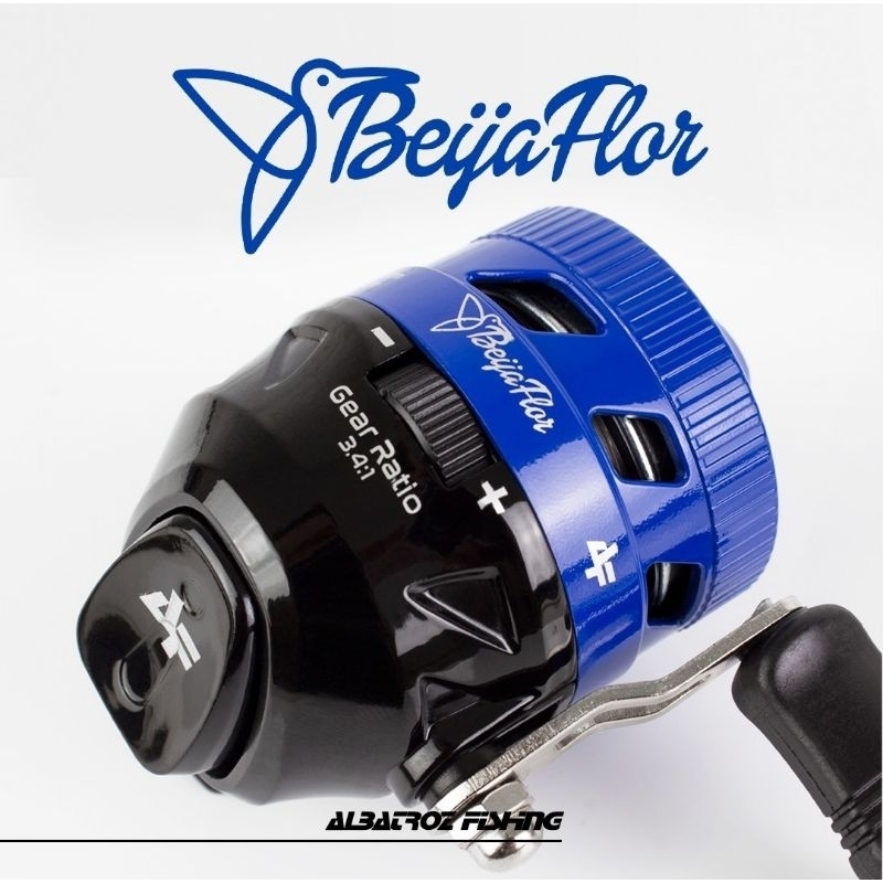 Carretilha de pesca, estilingue, spincast.