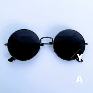 Óculos de Sol Redondo Vintage Unissex (Novo com proteção UV400)