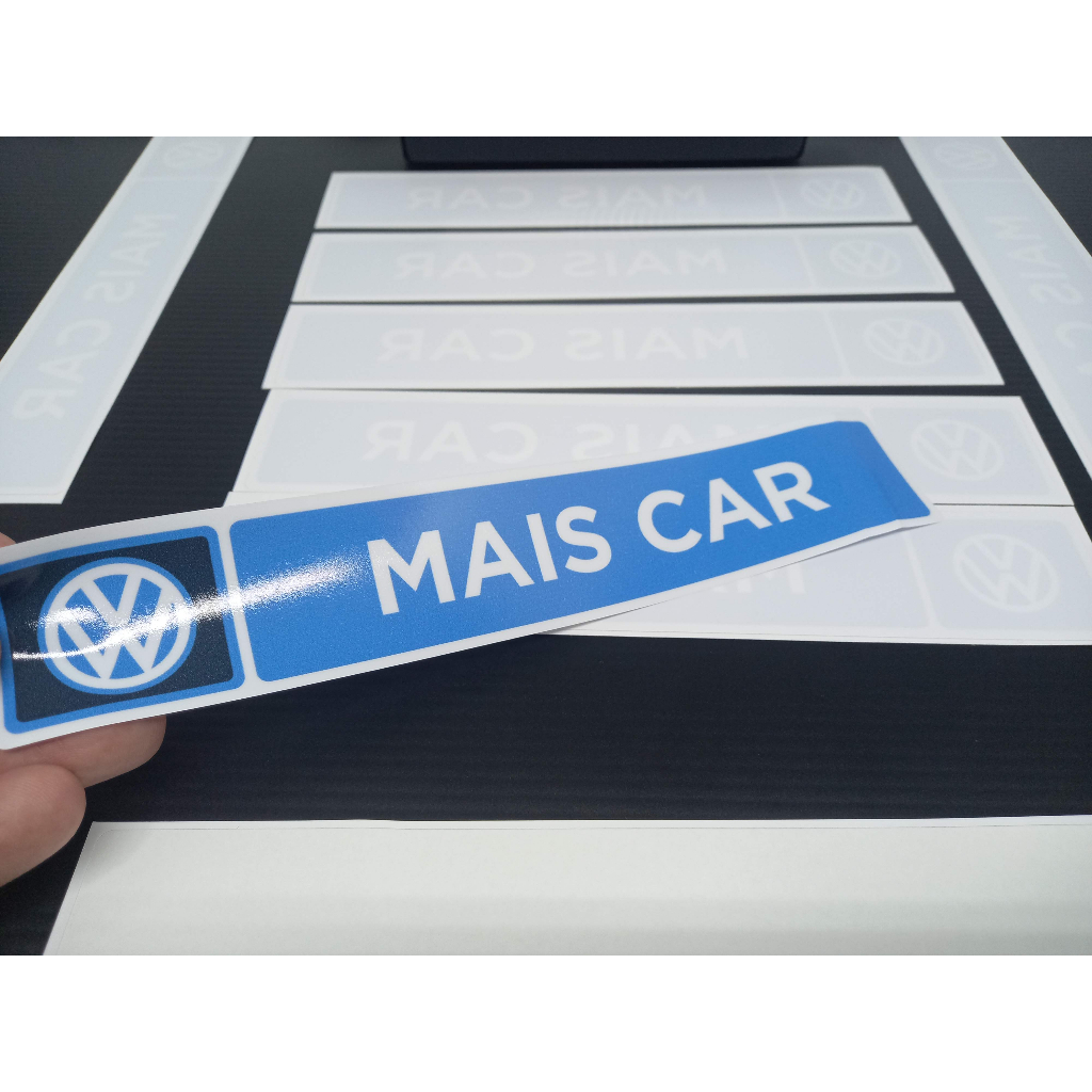 Adesivo Decorativo - Concessionária Volkswagen MAIS CAR - Padrão De Época