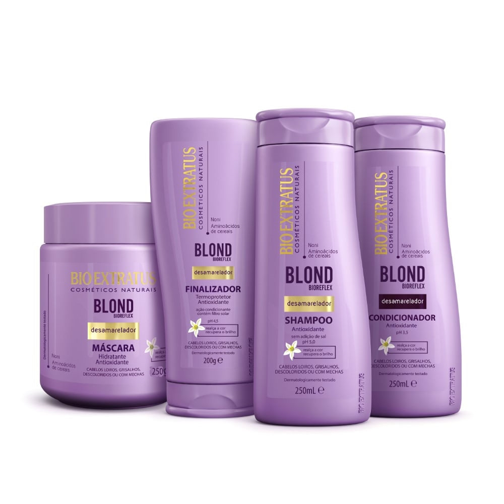 Kit Blond Matizador Para Cabelo Branco Bio Extratus Oficial