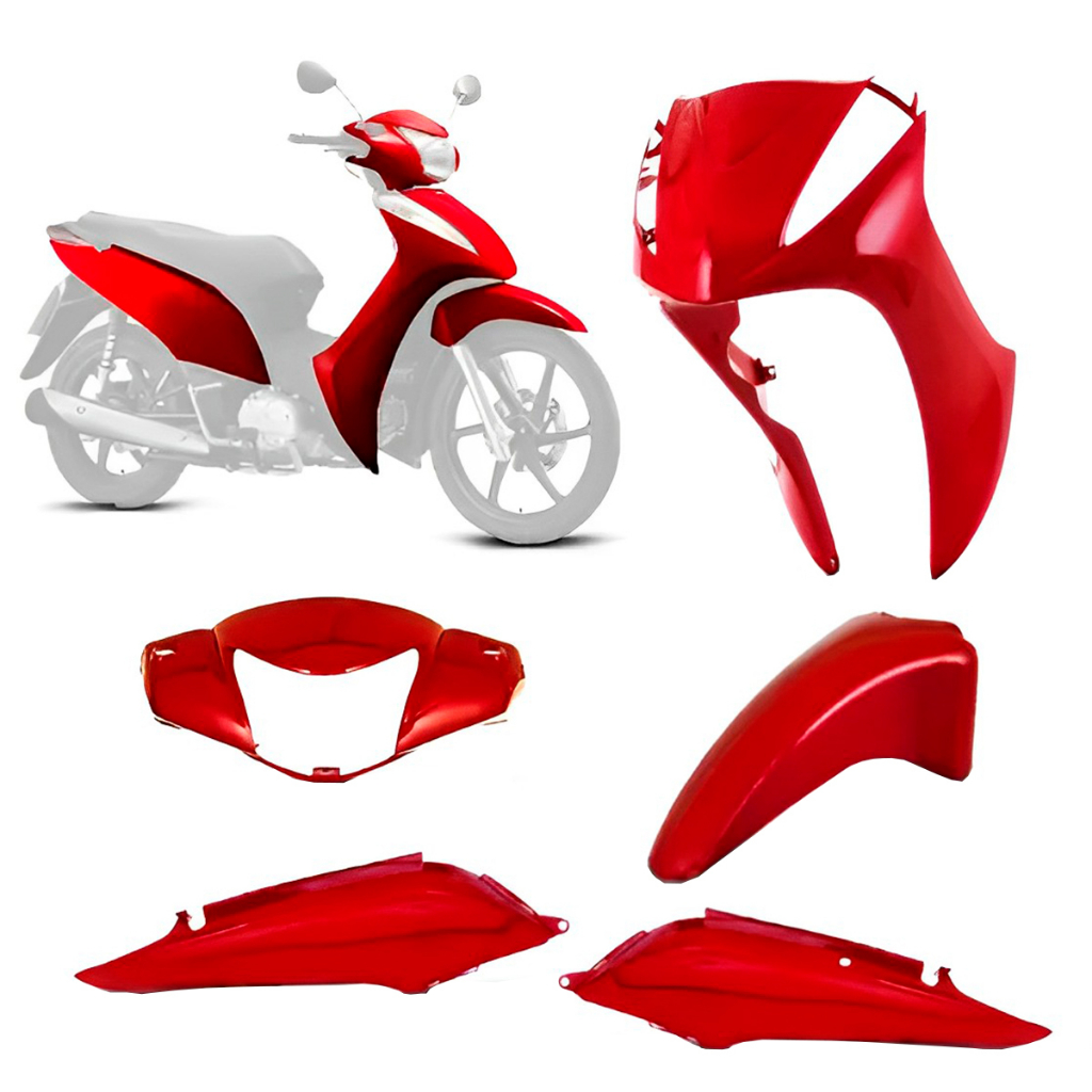 Kit Plastico Completo Biz125 Es Ks Todas Cores 2011 A 2015
