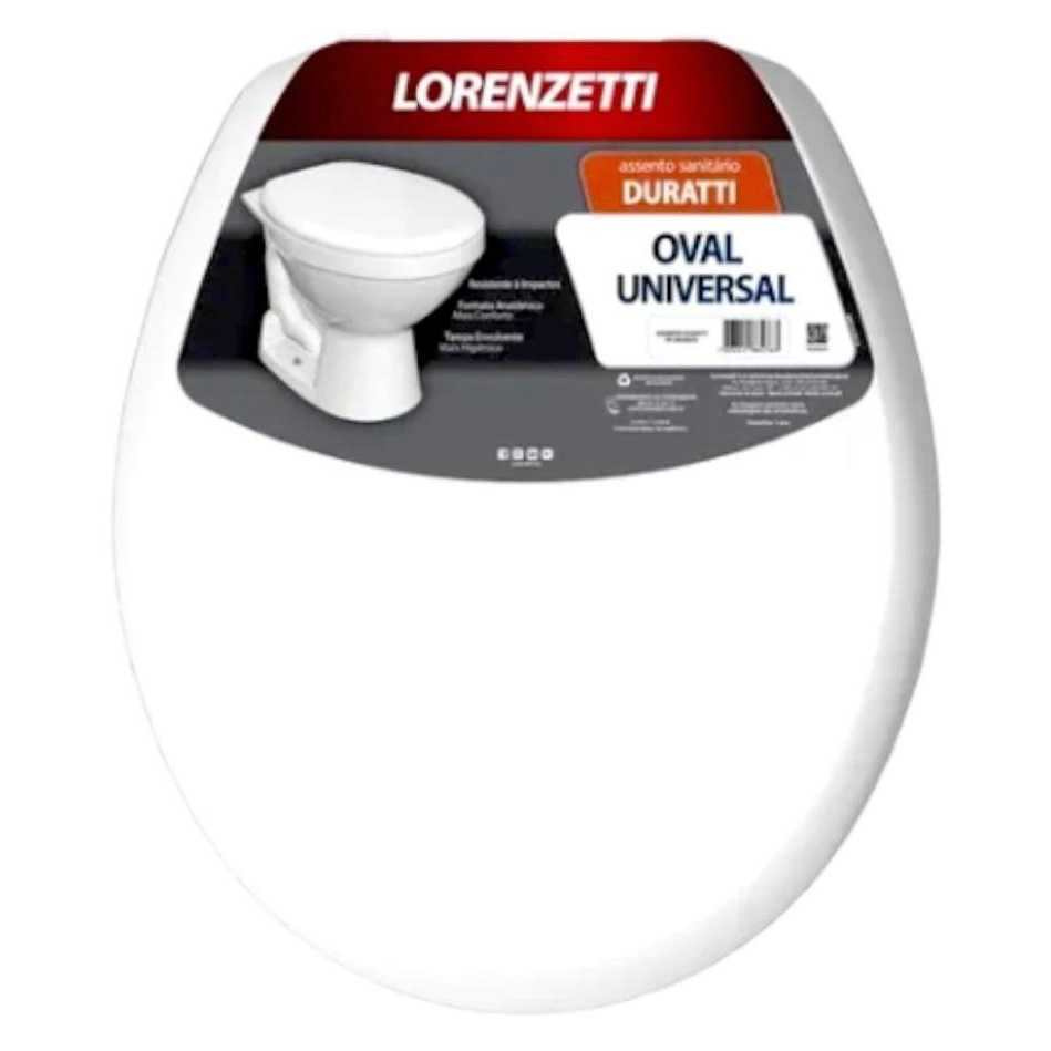 Assento Sanitário LORENZETTI Duratti Branco Universal Oval em Oferta na Shopee