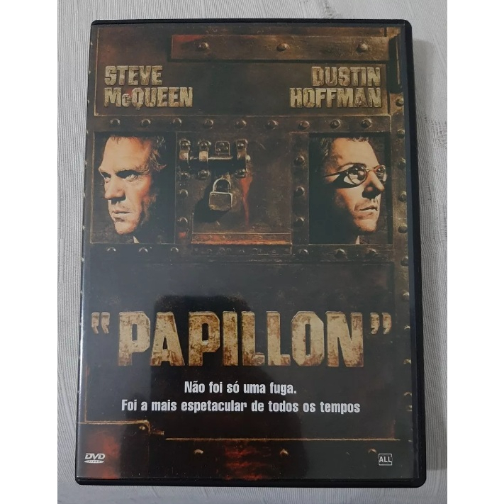 DVD Filme Papillon - Steve McQueen & Dustin Hoffman - Excelente Estado