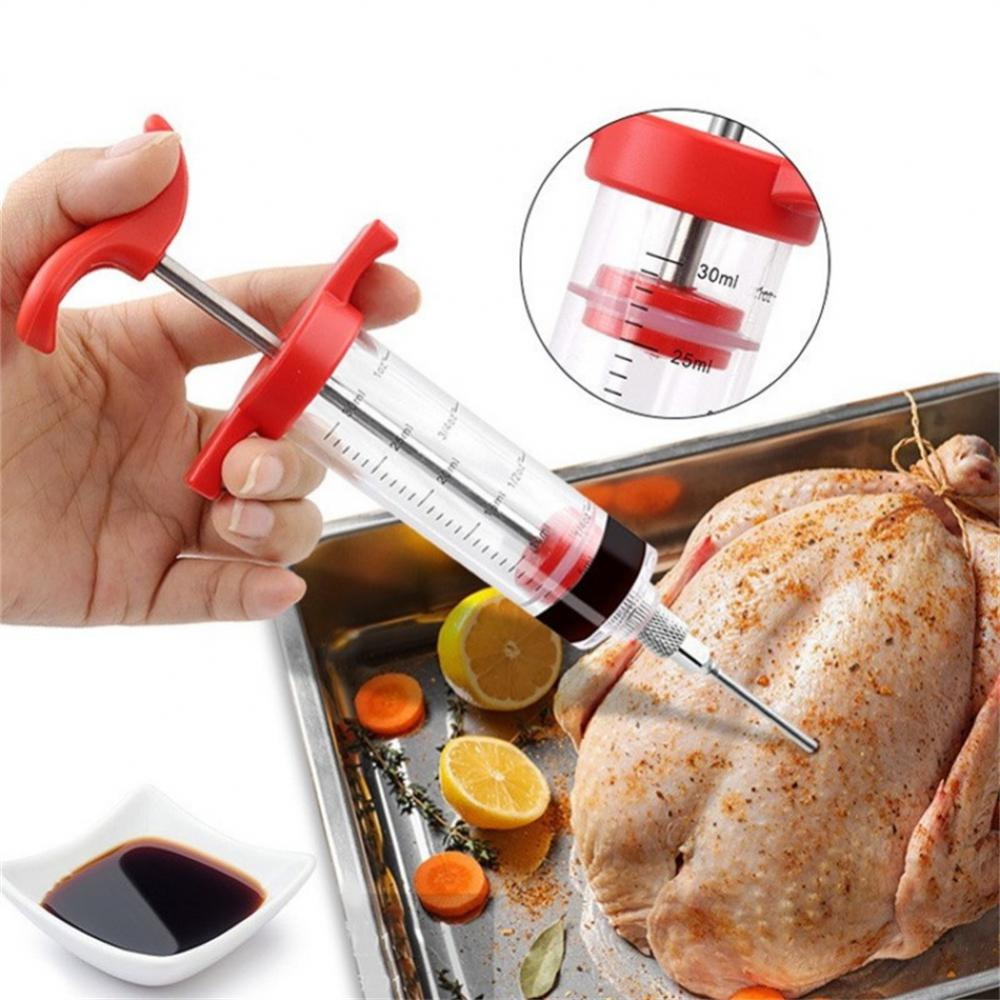 Detalhes do Seringa Injetora De Temperos Para Carnes + 3 Agulhas De Inox