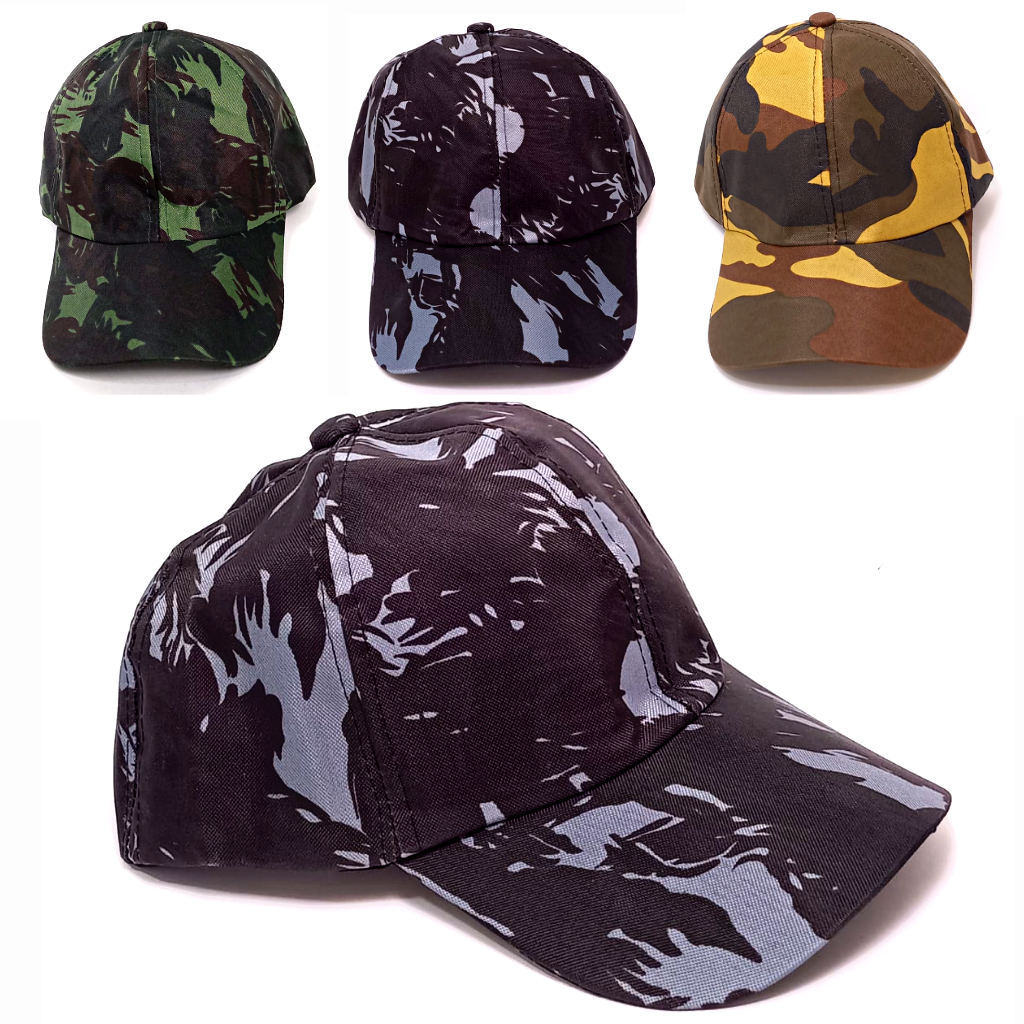 Boné Do Exército Camuflado Com Regulagem de Tamanho em Oferta na Shopee