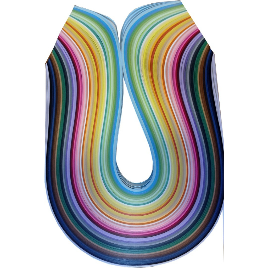 500 Tiras De Papel 3mm Para Quilling Importadas 90g/m2 54cm