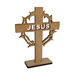 Kit Lembrancinhas Religiosas Cruz Jesus Coroa de Espinhos em MDF em Oferta na Shopee