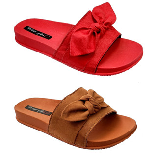 Kit 2 Pares Chinelo Sandália Slide Pala Um Laço Feminino