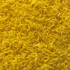 Elástico de silicone fino Amarelo para penteado