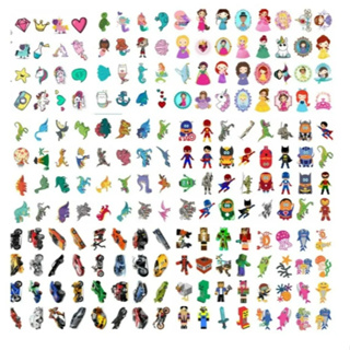 640 tatuagens temporárias infantis festas e eventos vários temas em Oferta na Shopee