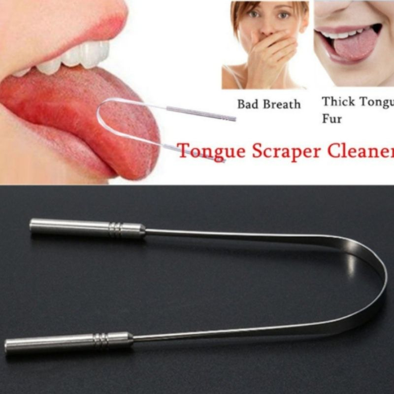 3 Peças Limpador De Língua Raspador De Língua Em Aço Inox Limpador De Lingua em Oferta na Shopee