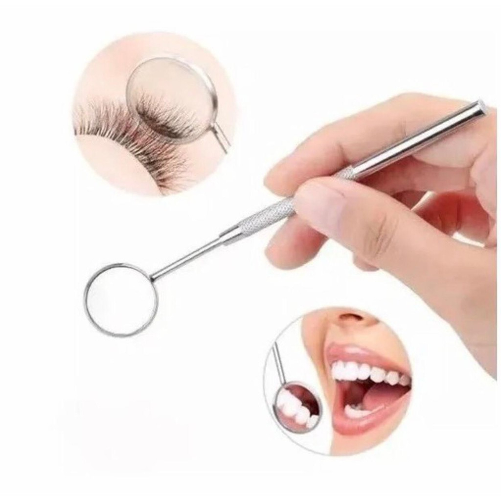 Espelho Alongamento Extensão De Cílios Fio A Fio Tufo Espelho Dentista
