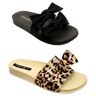Kit 2 Pares Sandália Adulto Feminino Slide Dois Laços + Chinelo Adulto Menina Slide Pala Um Laço em Oferta na Shopee