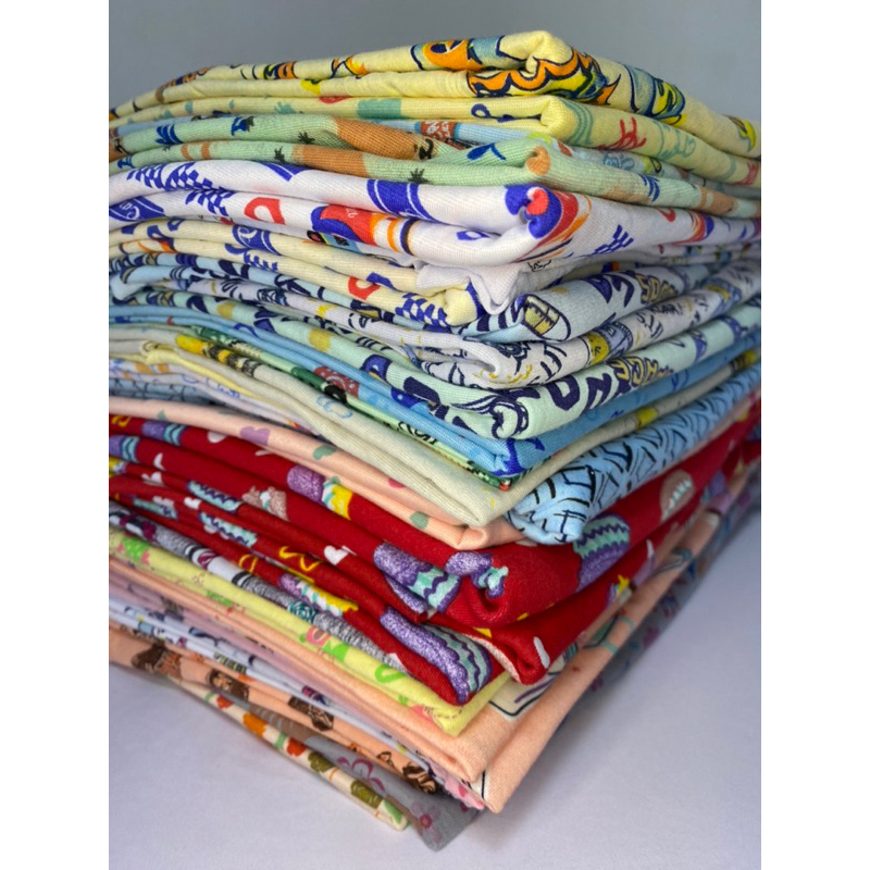 1 kg Retalho Tecido Meia Malha Estampada Infantil P/ Pijama Cueca Calcinha (Rendimento 3 metros)