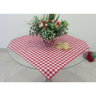 1 Toalha Cobre Mancha Xadrez Vermelho 0,75 X 0,75 em Oferta na Shopee