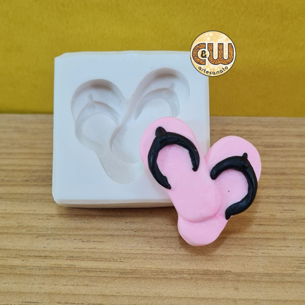 Molde Silicone Chinelo Confeitaria e Artesanato - Festa em Oferta na Shopee