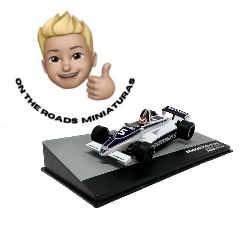Miniatura F1  Lendas Brasileiras - Brabham Ford BT49C - Nelson Piquet - Germany GP (1981) 1/43