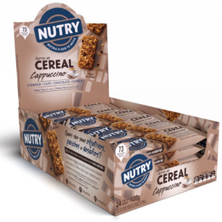 Barra De Cereal Sabor Cappuccino Caixa C/ 24 Unidades - Nutry