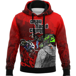 Blusa Agasalho moletom grau 244 não é crime favela quebrada mandrake 2009