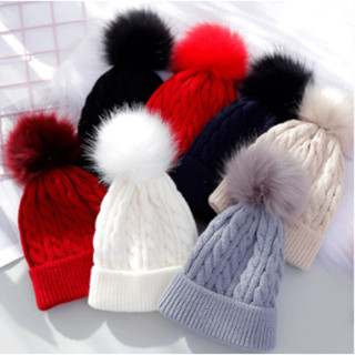 Gorro Feminino de Inverno com Pompom TOUCA DE LÃ OTIMA PARA USAR NO FRIO XQ-44