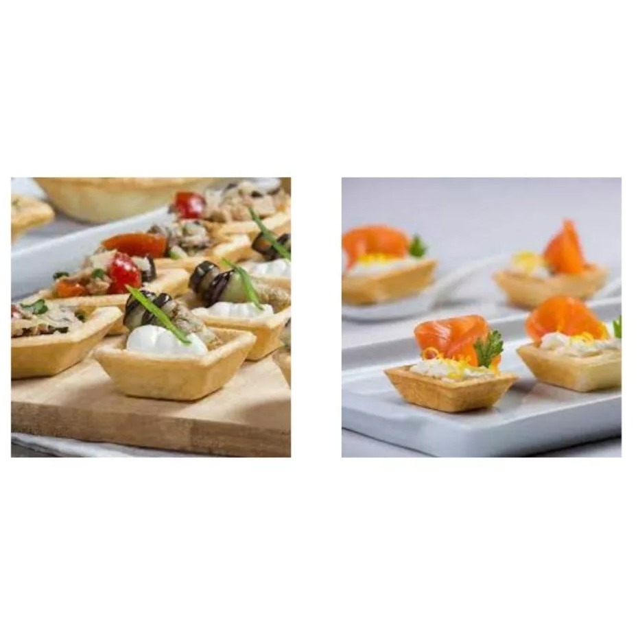 Mini Tortinhas Milfolhas Arosa Petisco 4x4cm C/81 Unid.