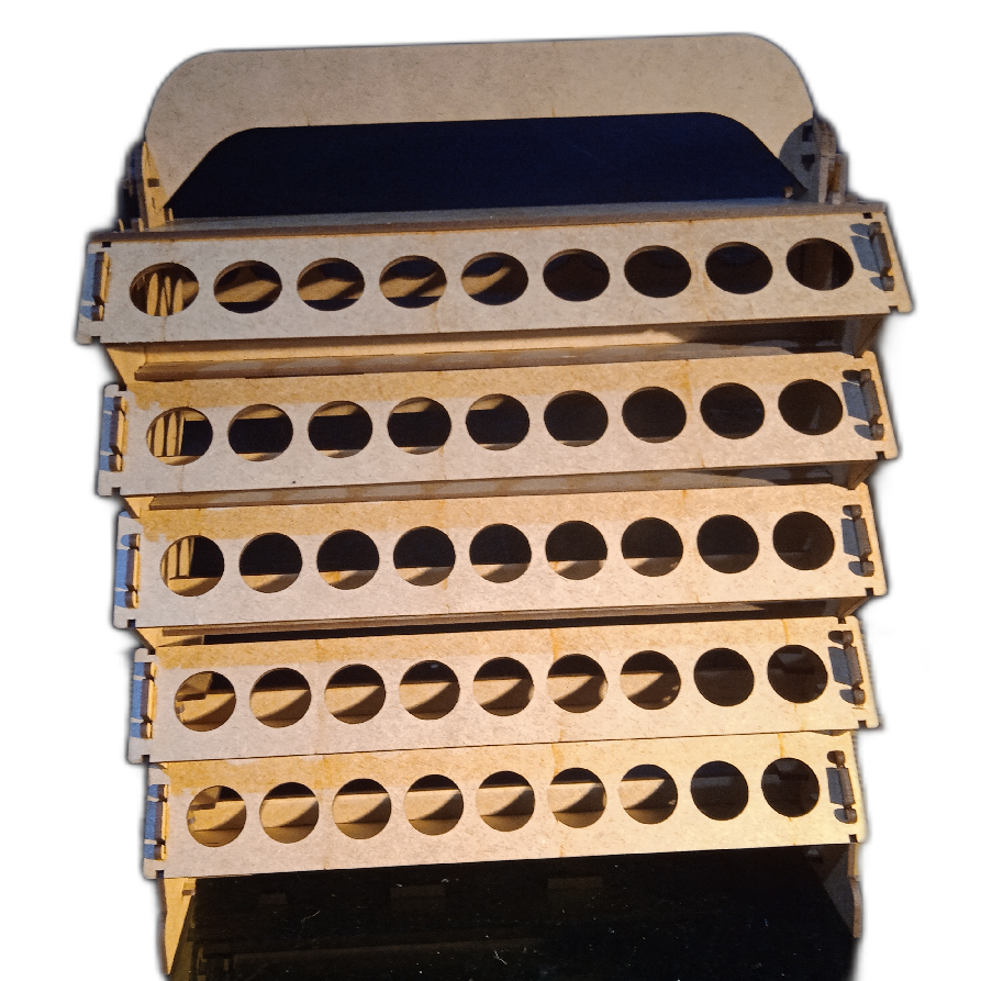 Porta Corante Color Liquid Gel em MDF 15/25grs 90 furos