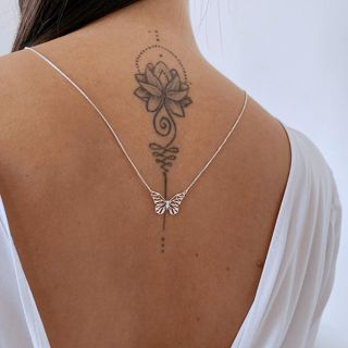 Colar Corrente Escapulário Borboleta Das Minhas Cicatrizes Nasceram Asas e Borboleta em Oferta na Shopee