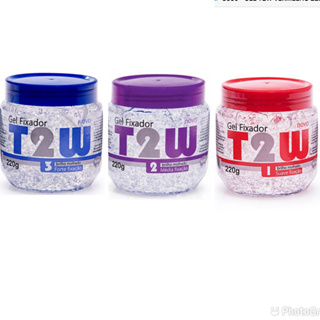 Gel Fixador Modelador Para Cabelo T2W 220g em Oferta na Shopee