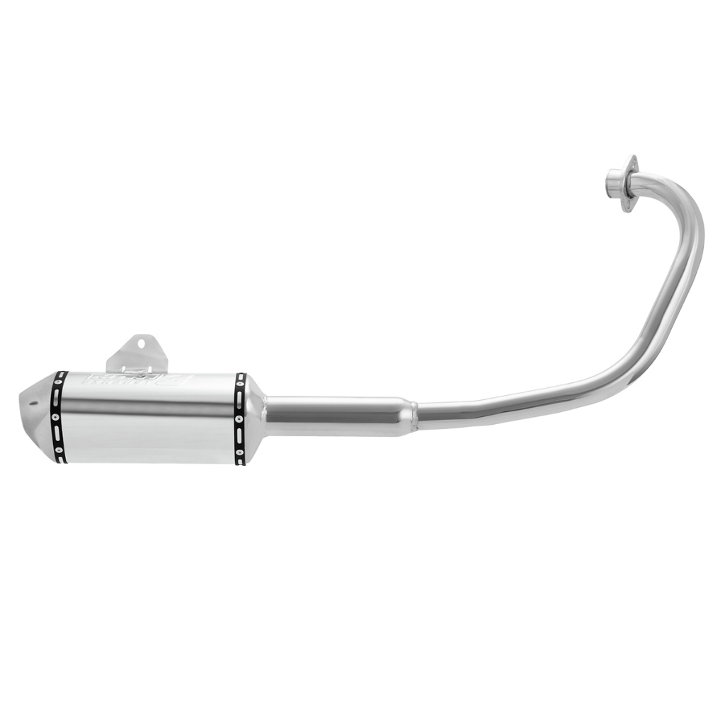 Escapamento Escape Moto Pro Tork Mini 3 Stamp Titan Ex Esd 150 E Fan 150 Esdi 2014 - 2016 Cromado em Oferta na Shopee