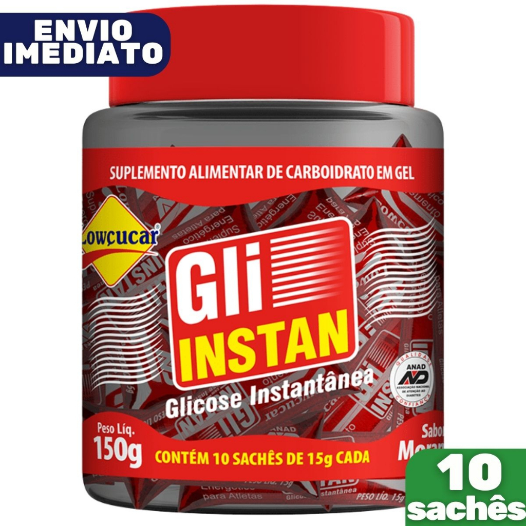 Gli-Instan Sabor Morango Glicose Instantânea Cartucho Com 10 Balas - Lowçucar em Oferta na Shopee