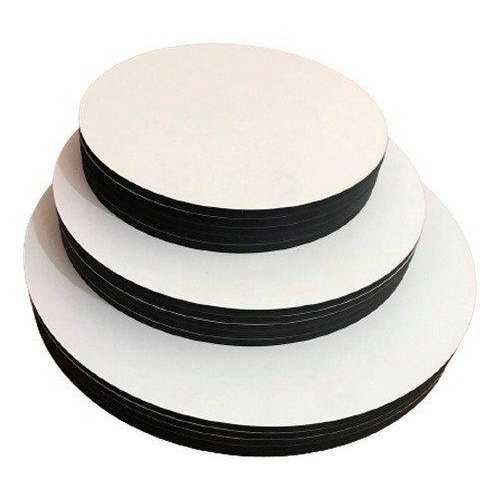 Cake Board MDF 25cm Kit 10 unidades 6mm cakeboard tabua Tabuleiro bolo confeitaria
