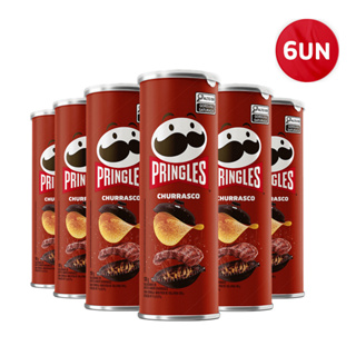 Combo Batata Pringles Churrasco 6 Pringles em Oferta na Shopee