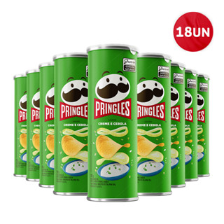 Combo Batata Pringles Creme E Cebola 18 Unidades