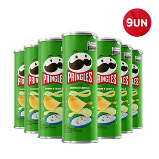 Combo Batata Pringles Creme E Cebola 9 Unidades