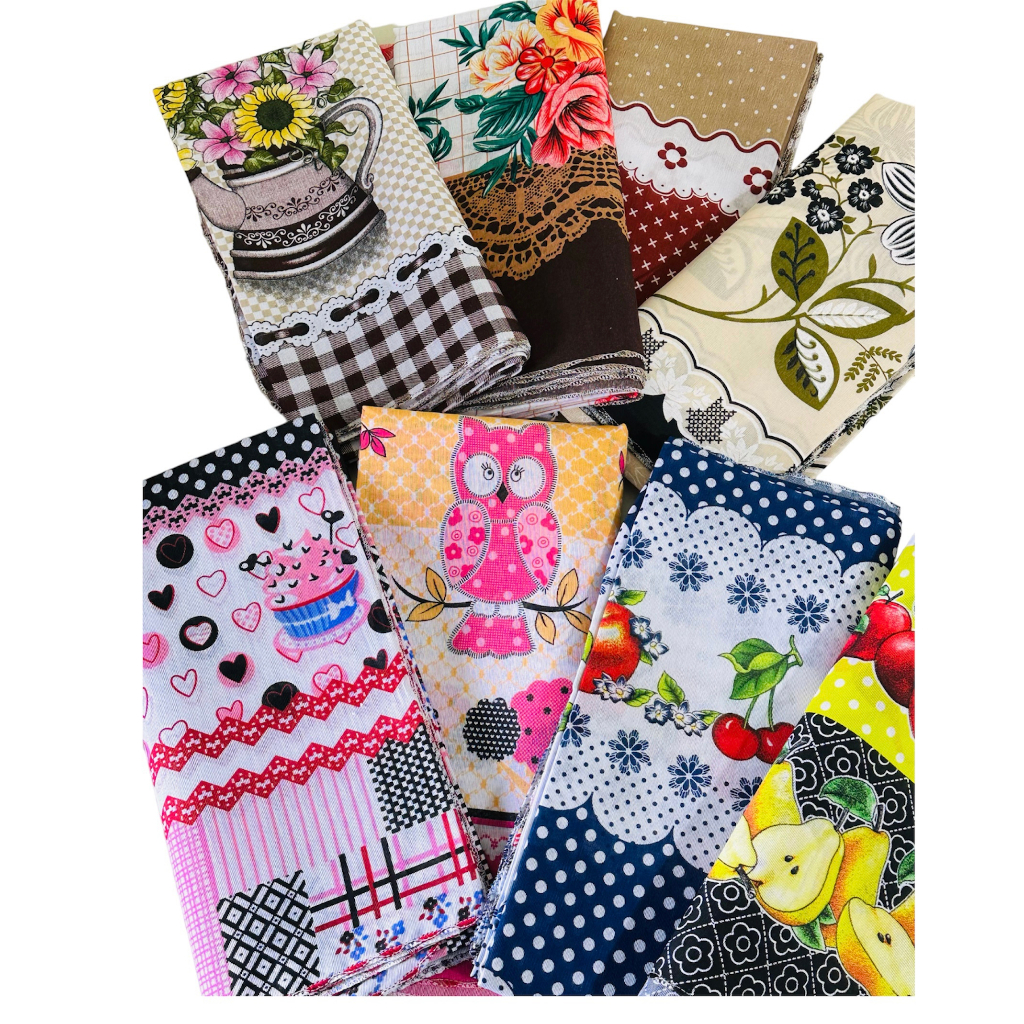 Kit 3 Toalha De Mesa Estampas Variadas 4 Cadeiras em Oferta na Shopee