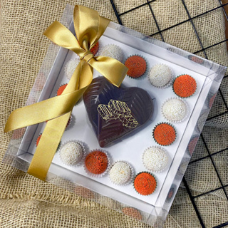 Caixa Coração Lapidado 200g + 16 Doces - 5 Unidades em Oferta na Shopee