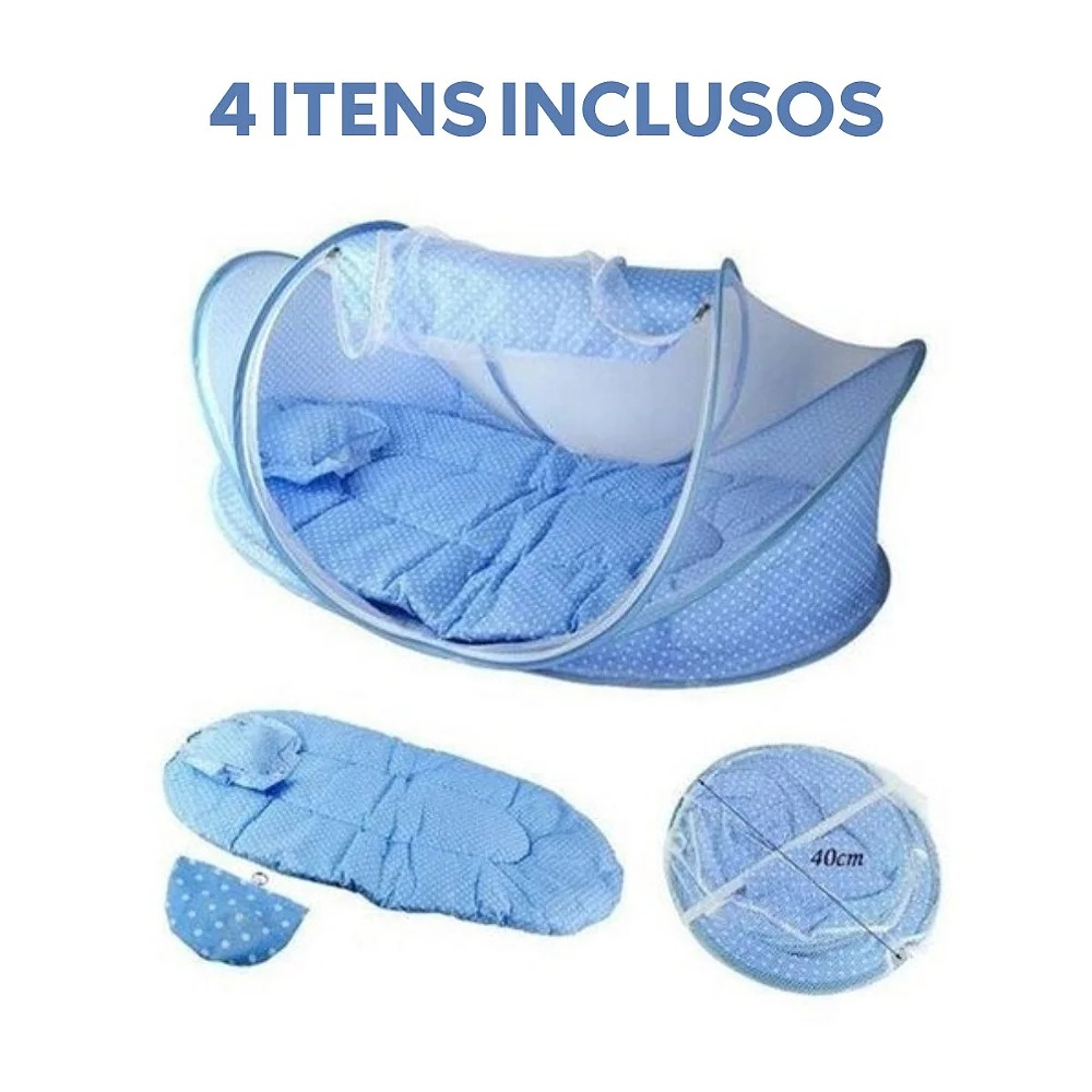 Berço Mosquiteiro Portatil Tenda Cercado Toca Música Cama para Bebês Bebê Cuidado e Conforto
