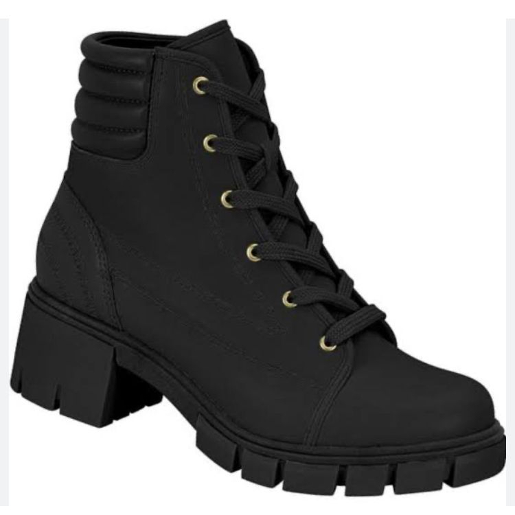 Ref. 5338.107 - Bota Feminina Moleca Coturno Plataforma Tratorada