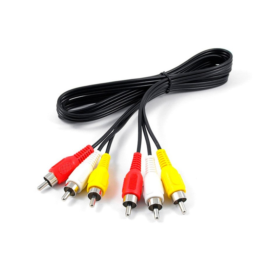 Cabo 3 Rca X 3 Rca Áudio Vídeo 1,5m Dvd Player Video Game receptor em Oferta na Shopee