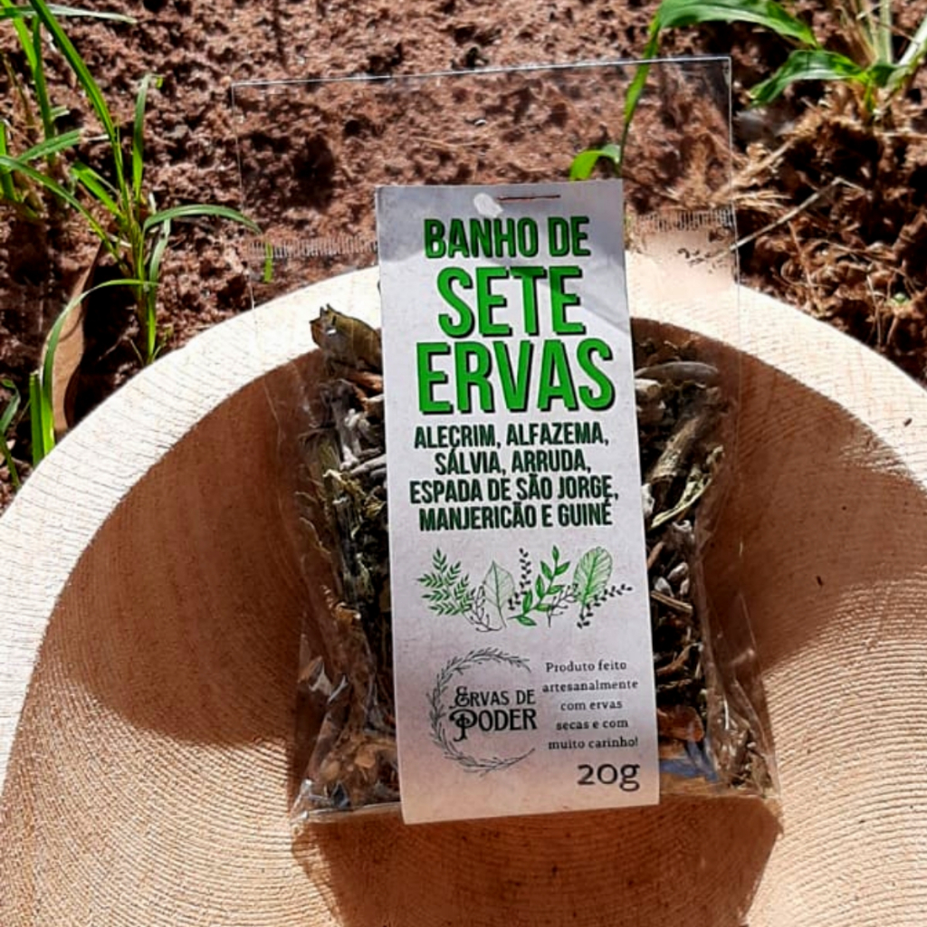 Banho De Ervas Sete Ervas- 7 Ervas em Oferta na Shopee