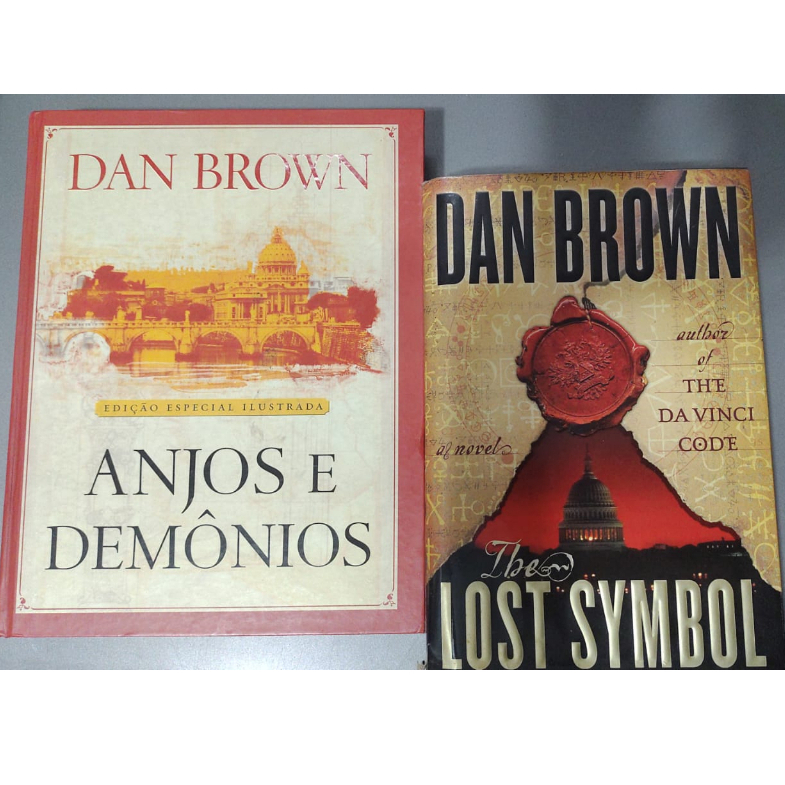Anjos e demonios edição especial ilustrada e the lost symbol livros de capa dura edição de luxo autor Dan brown