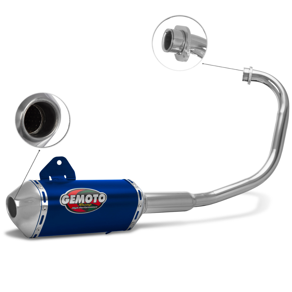 Escapamento Gemoto Racing 3 Trioval [Curva Cromada] Ybr 125 2000/08 em Oferta na Shopee