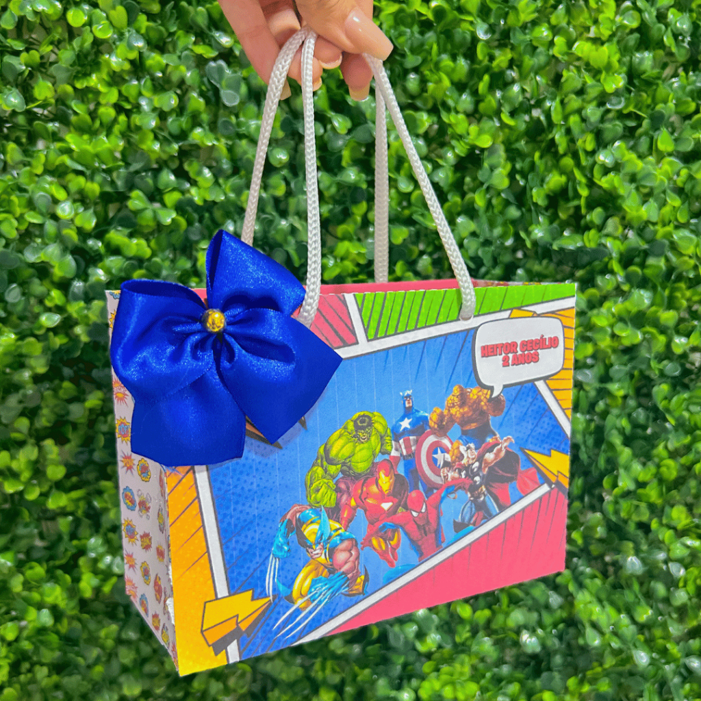 Sacolinha Surpresa Personalizadas Vingadores| Lembrancinhas | Lancheirinha | Festa  | Aniversário