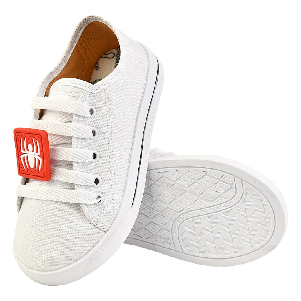 Tênis Juvenil Menino Casual com Cadarço e emborrachado aranha em Oferta na Shopee