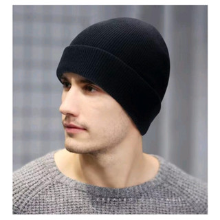 Touca de Lã Forrada Masculino Adulto Toca Gorro Toucas Frio Inverno Boina Juvenil Preto