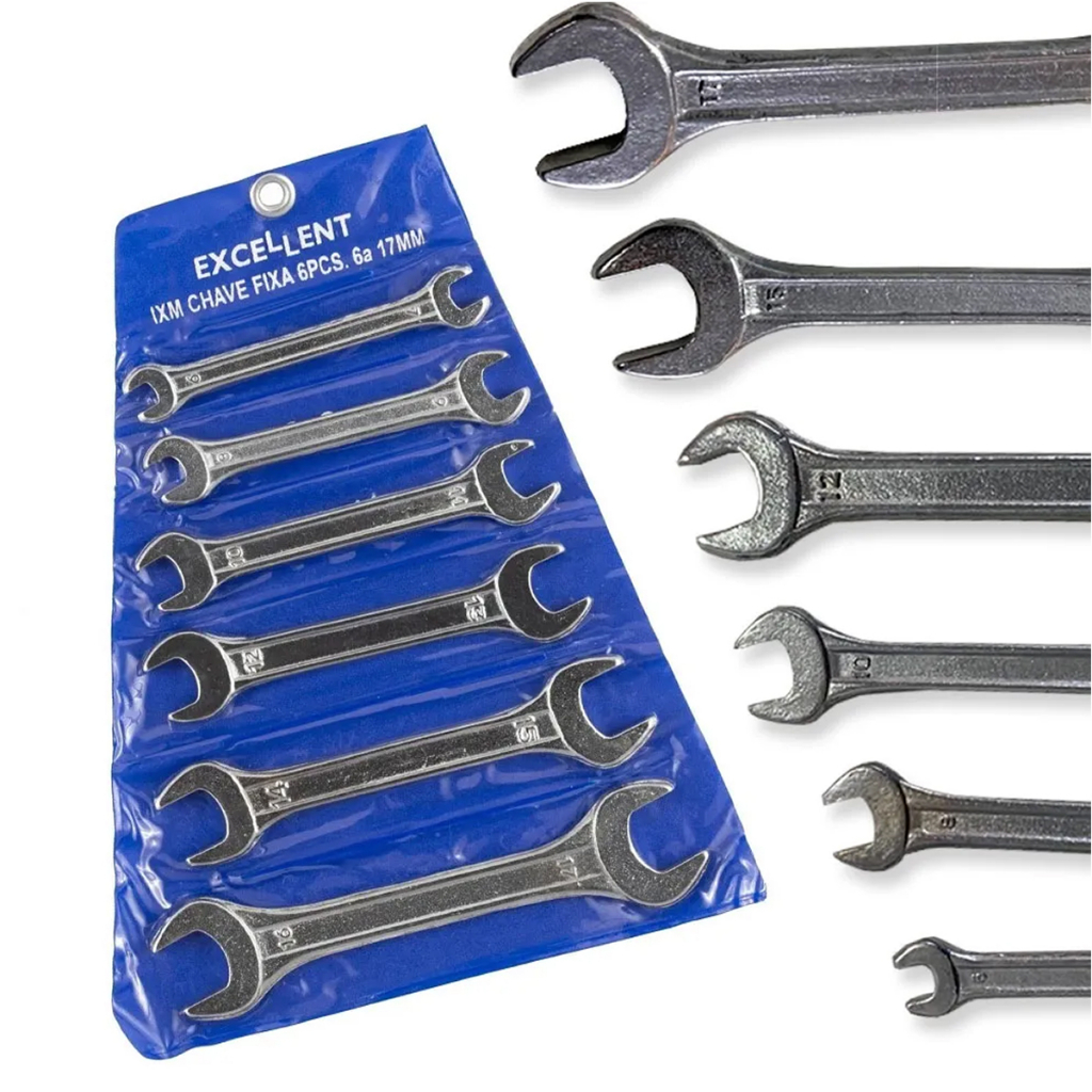 Kit Jogo de Chave Fixa 6 a 17mm 6 pecas 1XM Excellent em Oferta na Shopee