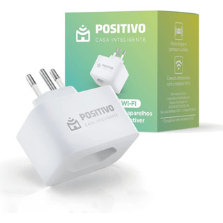 Smart Plug Wi-Fi 10A/1000W- NBR, Tomada Inteligente,  Positivo Casa Inteligente, ligue ou desligue seus eletrodomésticos através do celular, Compatível com Alexa